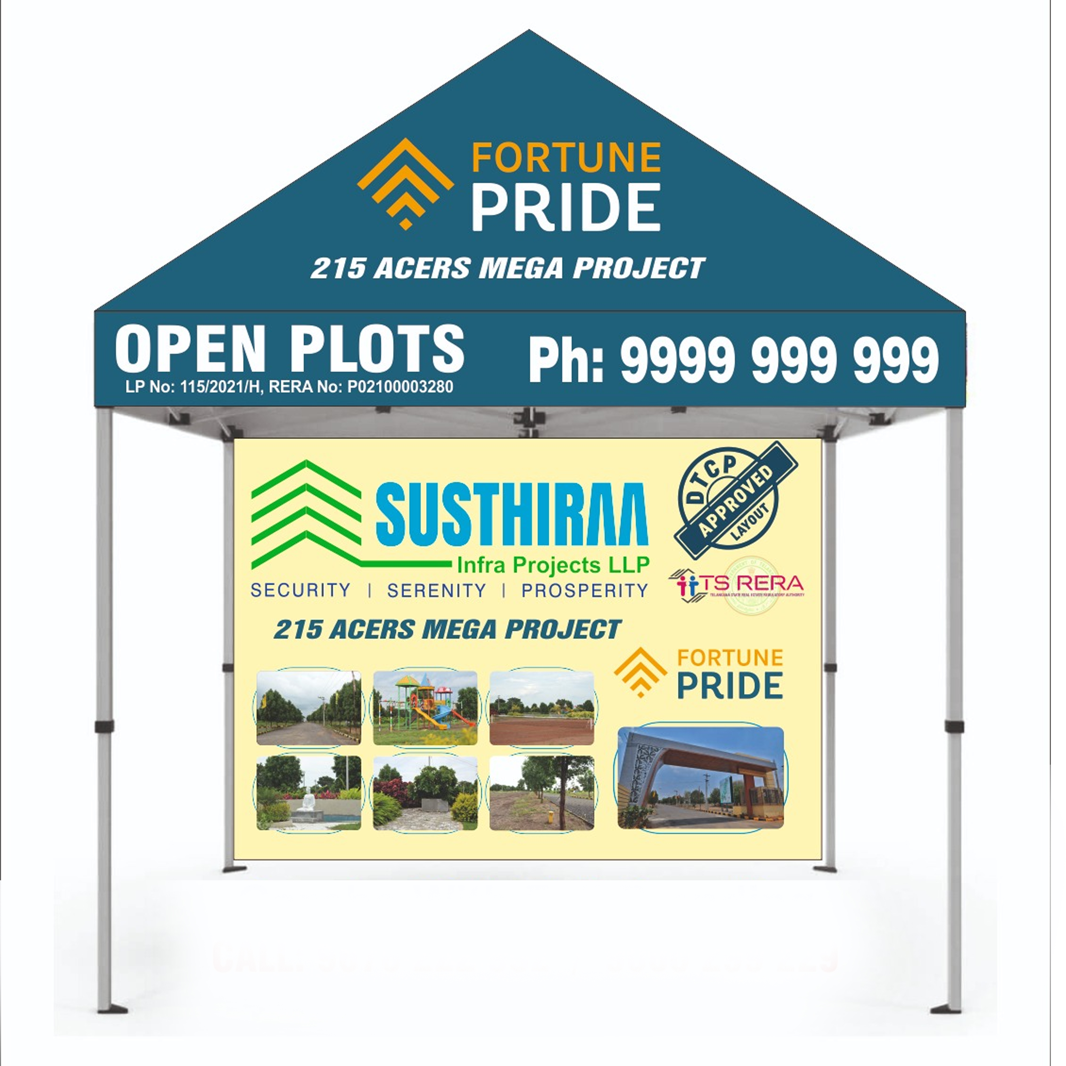 Advertising gazebo with branding - Image 2